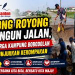 Gotong Royong Bangun Jalan, Warga Kampung Bobodolan Tunjukkan Kekompakan