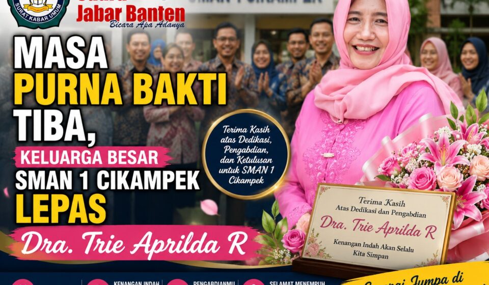 Masa Purna Bakti Tiba, Keluarga Besar SMAN 1 Cikampek Lepas Dra. Trie Aprilda R