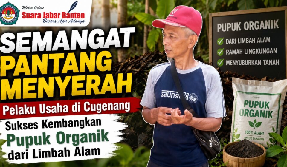 Semangat Pantang Menyerah, Pelaku Usaha di Cugenang Sukses Kembangkan Pupuk Organik dari Limbah Alam