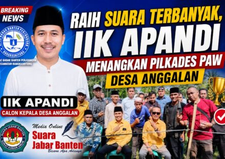 Raih Suara Terbanyak, Iik Apandi Menangkan Pilkades PAW Desa Anggalan
