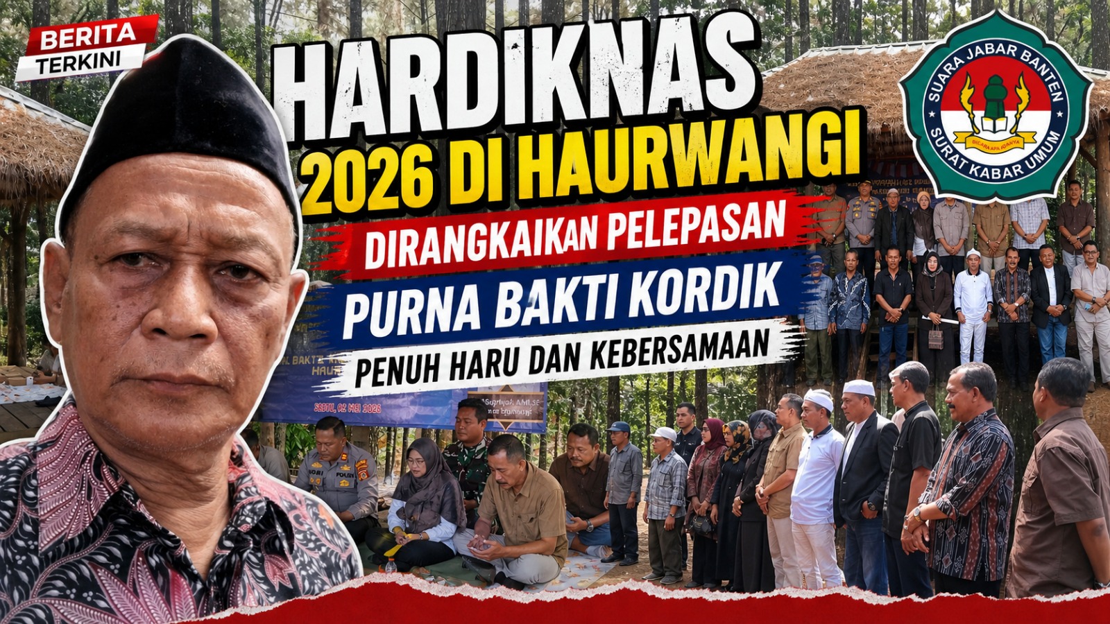 Hardiknas 2026 di Haurwangi Dirangkaikan Pelepasan Purna Bakti Kordik, Penuh Haru dan Kebersamaan