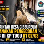 Pemerintah Desa Cibeureum Laksanakan Pengecoran Gang di Kp Tugu RT 02/03 gg