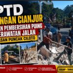 UPTD Gabungan Cianjur Lakukan Pembersihan Puing dan Perawatan Jalan di Kawasan Puncak Ciloto hh
