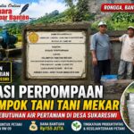 Irigasi Perpompaan Kelompok Tani Tani Mekar Dukung Kebutuhan Air Pertanian di Desa Sukaresmi